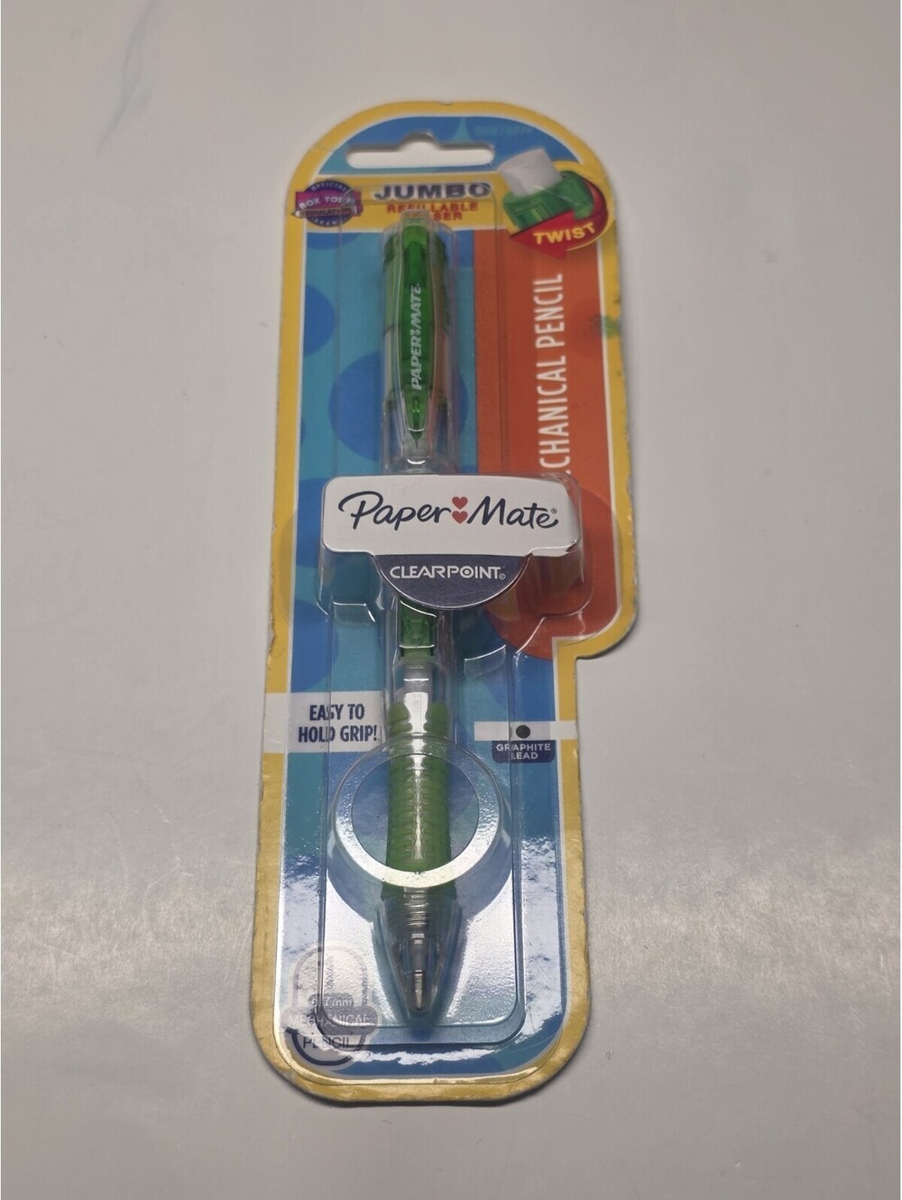 PaperMate Mechanical Pencil Clear Point Jumbo Refillable 0.7mm Eraser 1 Pcs
